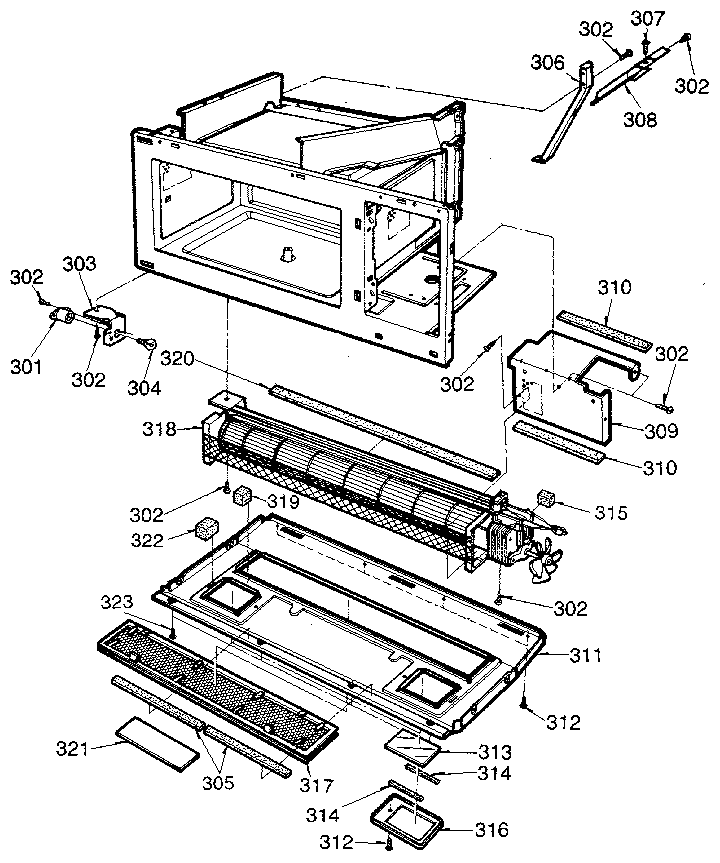 Kenmore 7218815181 grill and duct diagram