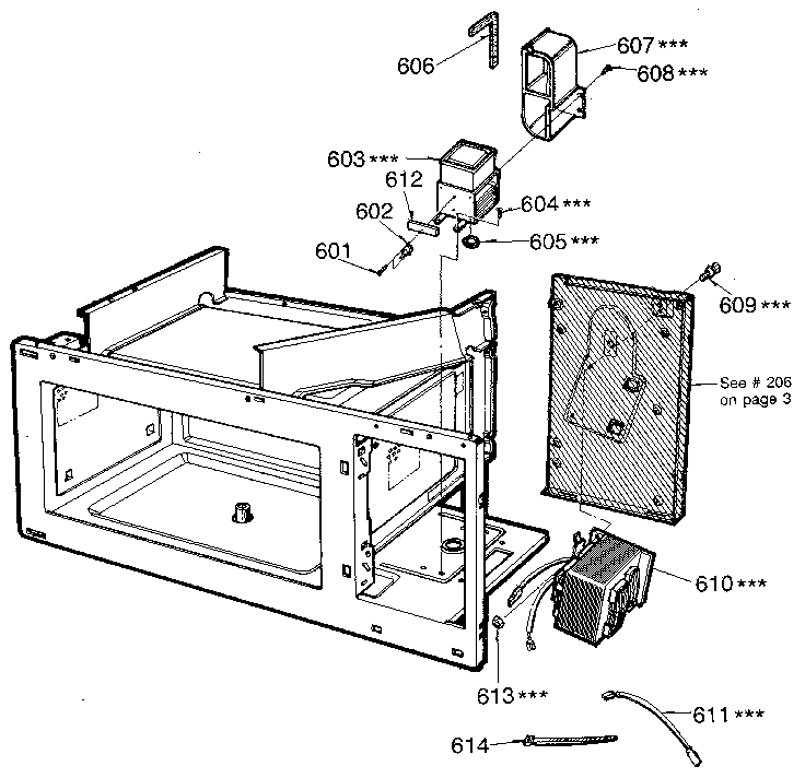 Kenmore 7218815181 microwave diagram