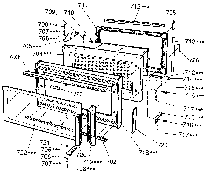 Kenmore 7218815181 switches and microwave diagram