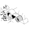 ICP NLOC150CK01 blower assembly diagram