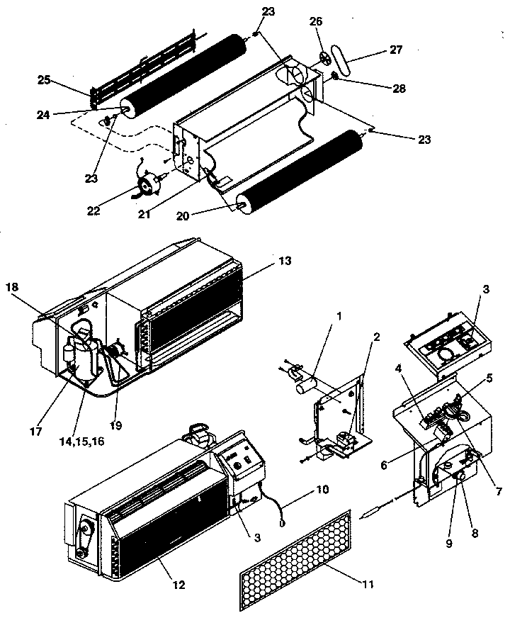 Sears 867840580 functional parts diagram
