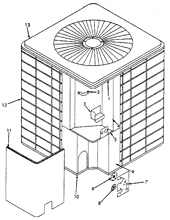Sears 867835540 cabinet diagram