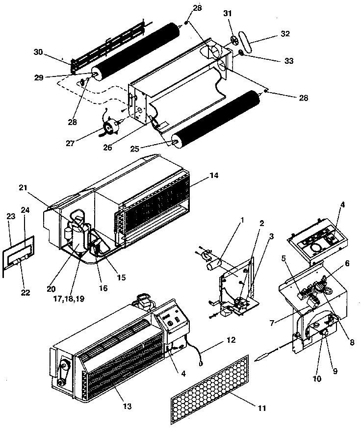 Climette/Keeprite/Zoneaire THA12K50STA functional parts diagram