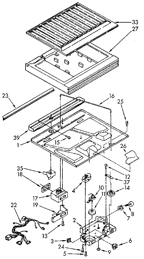 Kenmore 1069700582 compartment diagram