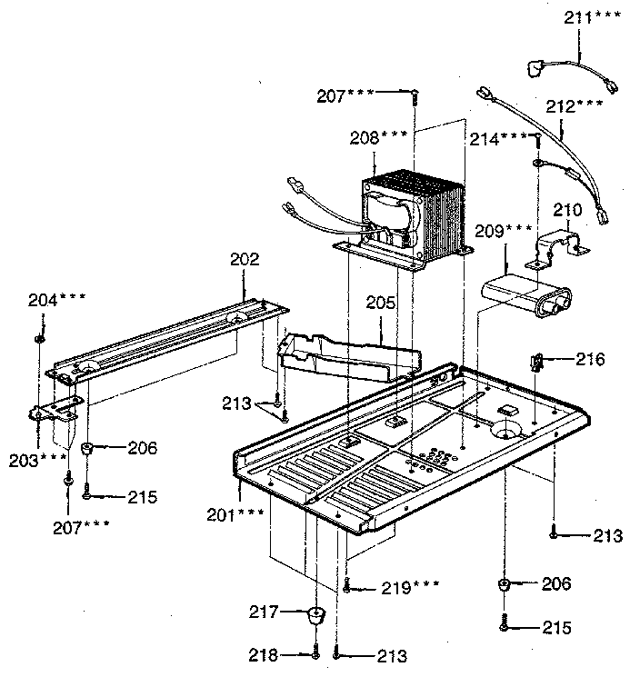 Kenmore 7218943580 microwave diagram