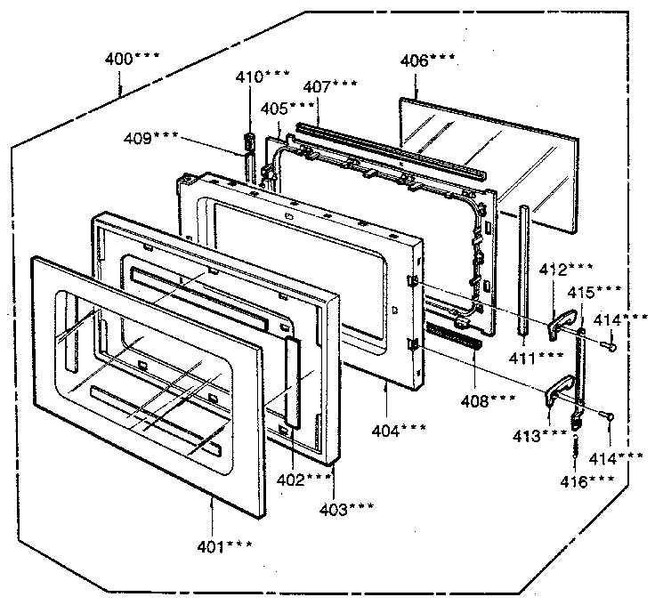 Kenmore 7218943580 door diagram