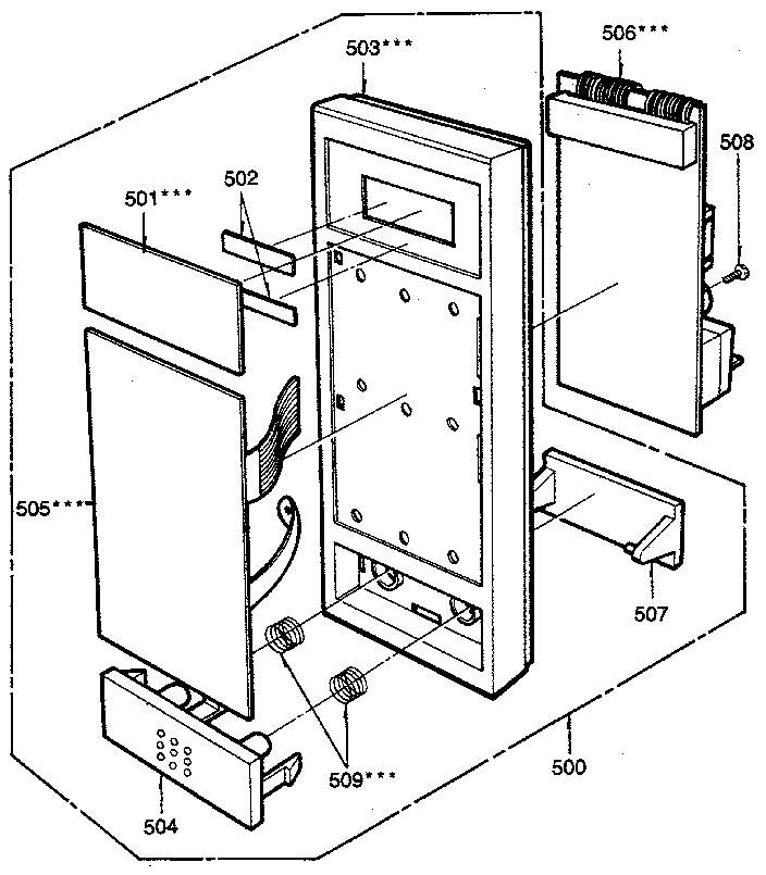 Kenmore 7218943580 control panel diagram