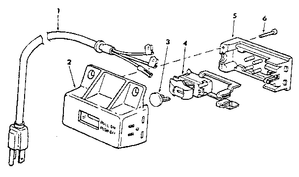 Craftsman 113298760 figure 2 - on/off power outlet 60381 diagram