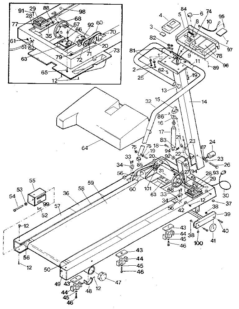 Proform PFT60-3 unit parts diagram