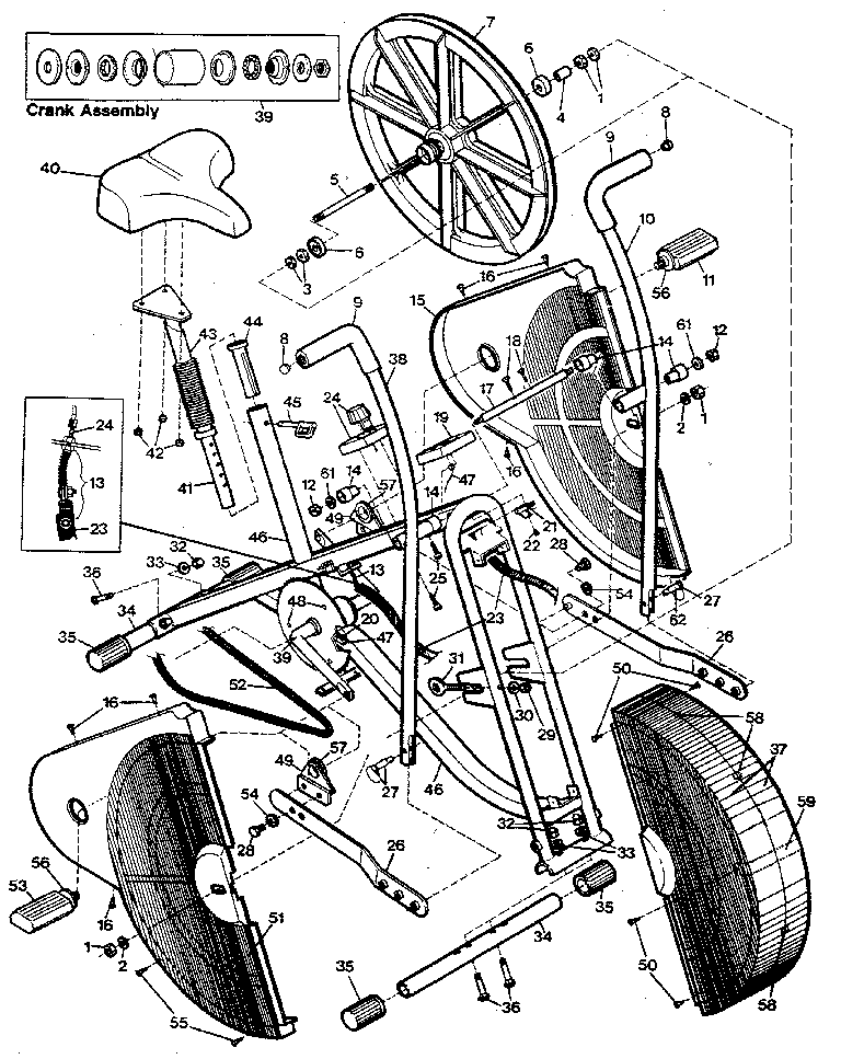 Weslo WL402100 unit parts diagram