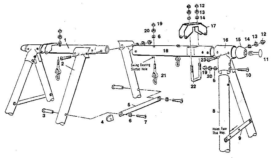 Blazon 62738 a-frame assembly diagram