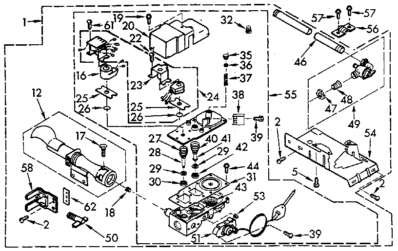 Kenmore 1107017800 burner assembly diagram