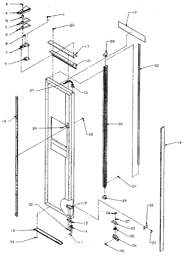 Kenmore 5969500881 freezer door diagram
