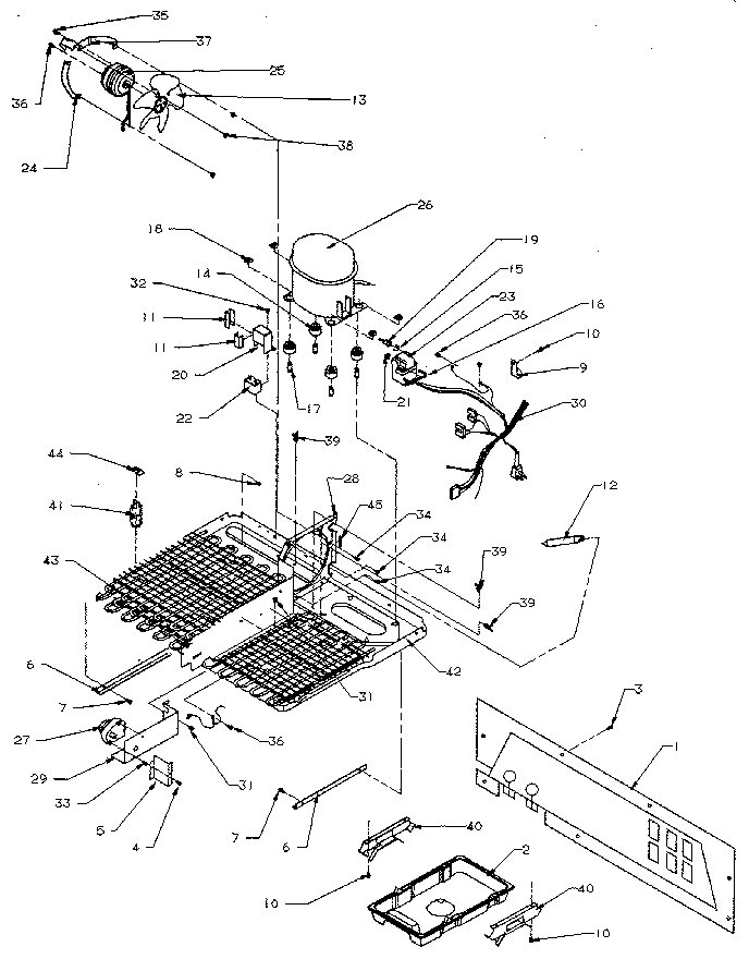 Kenmore 5969500881 machine compartment diagram