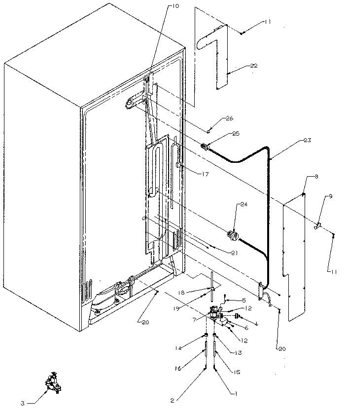 Kenmore 5969500881 cabinet back diagram