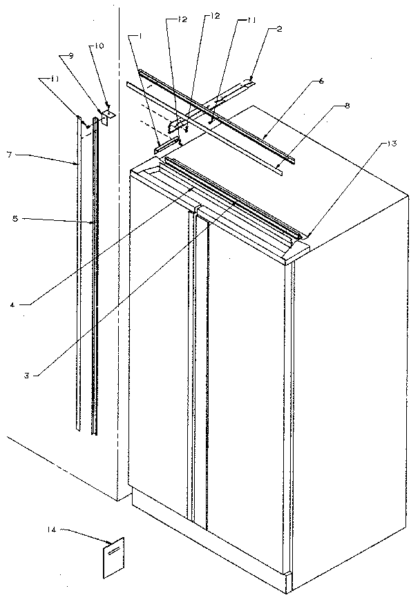 Kenmore 5969500881 b17 trim kit diagram