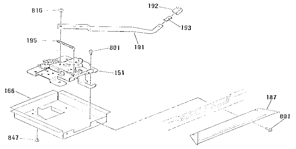 Kenmore 9119871190 door lock section diagram