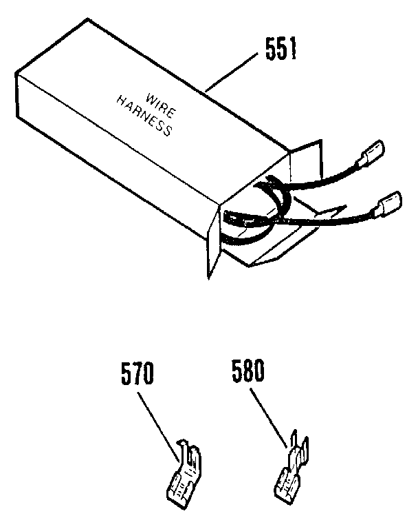 Kenmore 9117360991 wire harnesses and components diagram