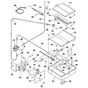 Kenmore 9117340192 broiler and oven burner section diagram