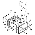 Kenmore 9117340192 oven door section diagram