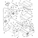 Kenmore 9117390992 broiler and oven burner section diagram