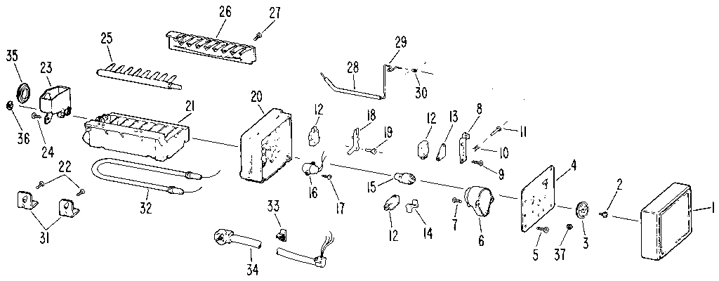 Kenmore 3639517926 icemaker diagram