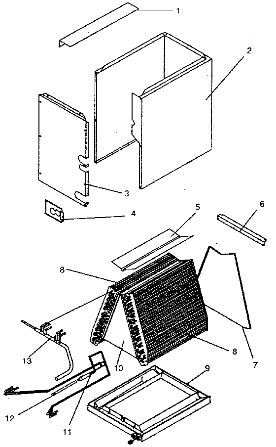 ICP EAC3048SB2 functional replacement parts diagram