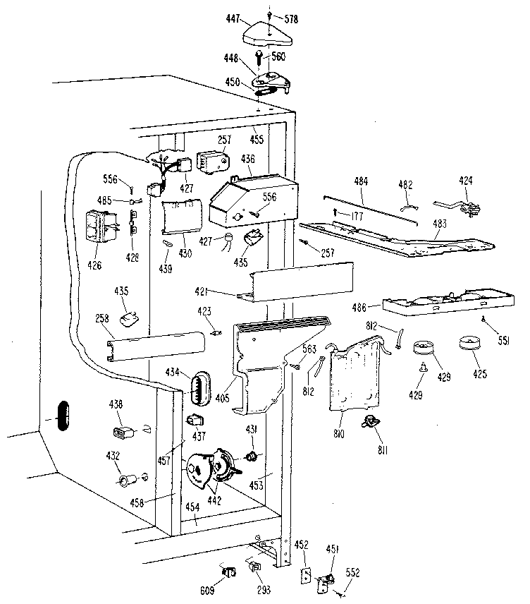 Kenmore 3639517986 fresh food section diagram