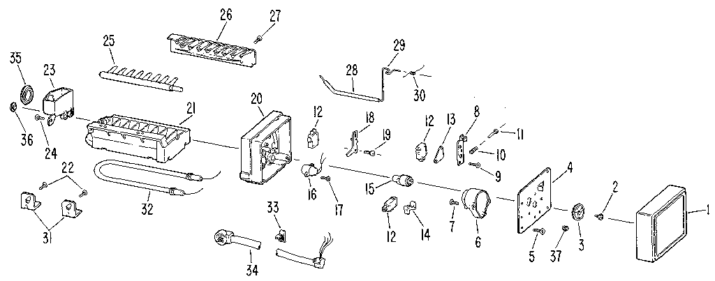 Kenmore 3639517986 icemaker diagram