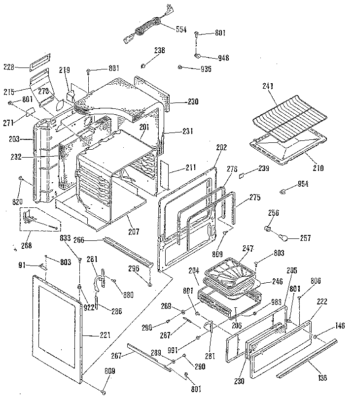 Kenmore 9117139182 body section diagram