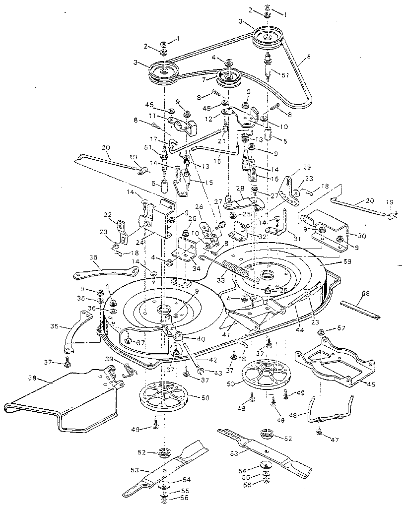 Craftsman 502255192 mower housing diagram