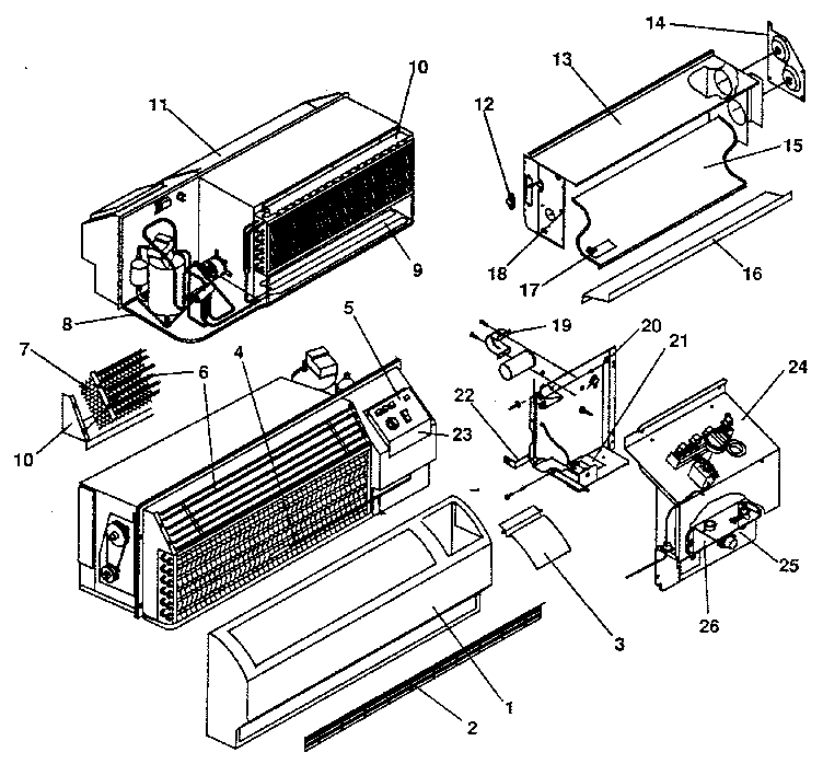 Climette/Keeprite/Zoneaire THA15R50STA non functional diagram