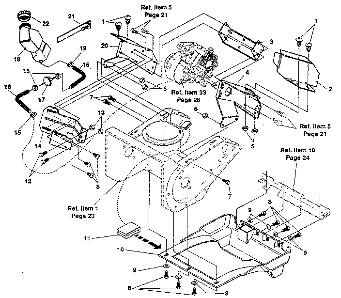 Craftsman 536884420 frame components diagram