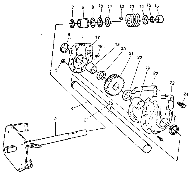 Craftsman 536886801 gear box diagram