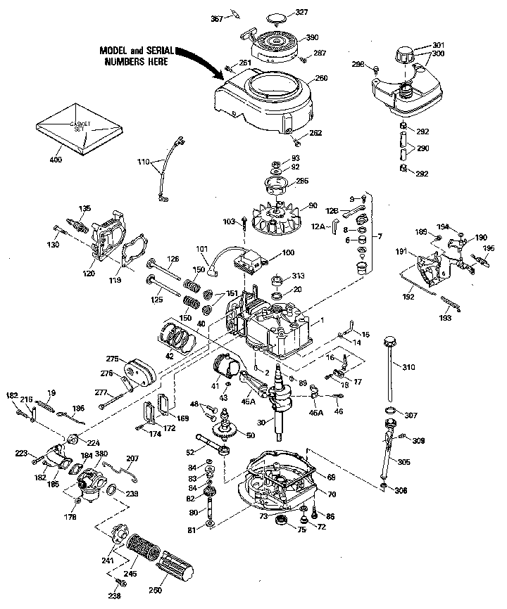 Craftsman 917372490 replacement parts diagram