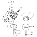 Craftsman 143414302 carburetor 632078a (71/143) diagram