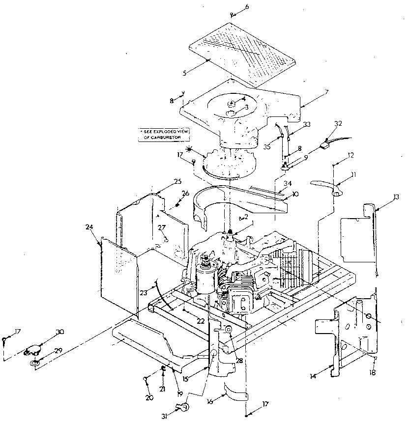 Generac 9010-3 engine sheet metal diagram