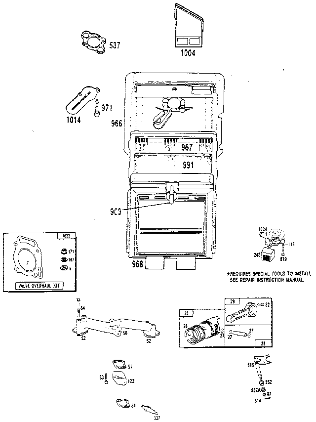 Generac 9010-3 engine parts diagram