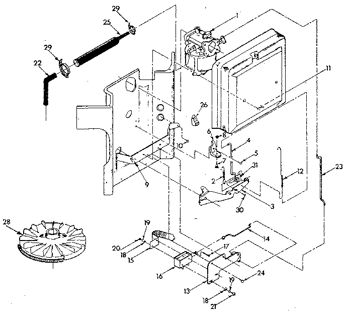 Generac 9011-1 gasoline carburetor diagram