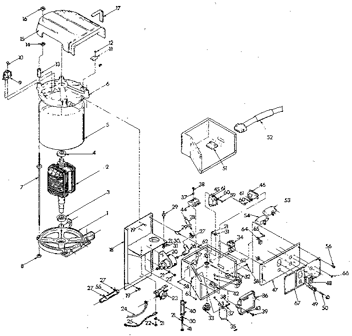 Generac 9010-0 alternator & panel diagram