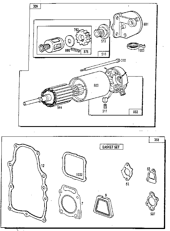 Generac 9010-0 v-twin engine diagram