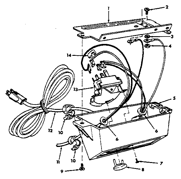 Craftsman 113298841 figure 6 - on/off power outlet diagram