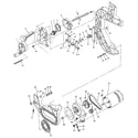 Craftsman 113248290 figure 3 - bevel drive and motor mount assembly diagram
