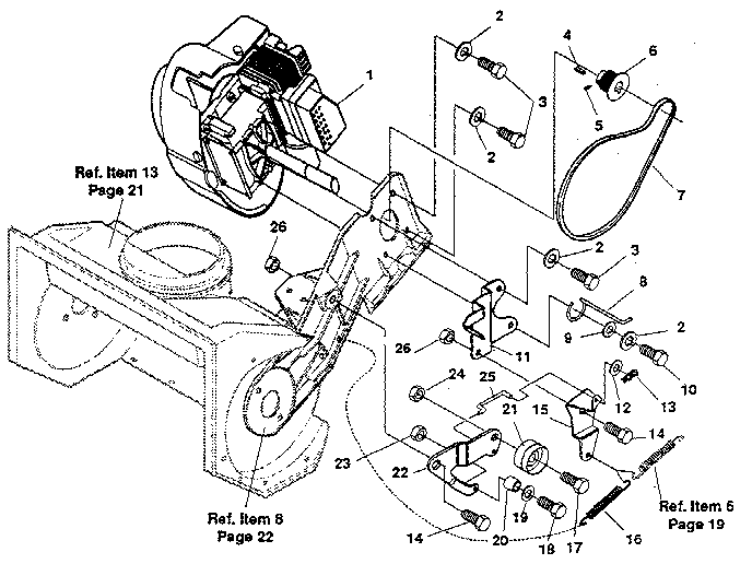Craftsman 536884231 engine and drive diagram