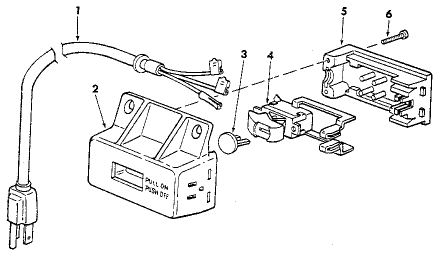 Craftsman 113298033 figure 1 - on-off power outlet 60381 diagram