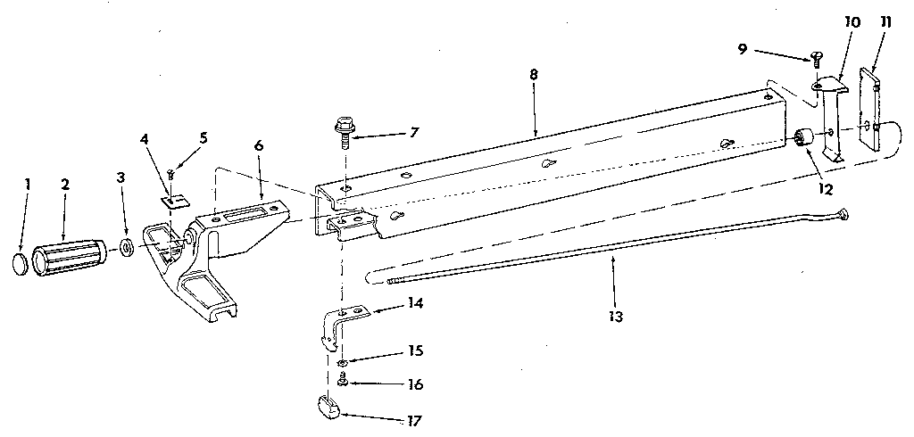 Craftsman 113298033 figure 4 - 62773 fence assembly diagram
