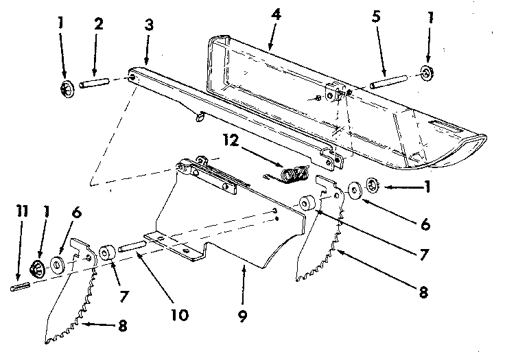 Craftsman 113298033 figure 6 - 62579 guard assembly diagram