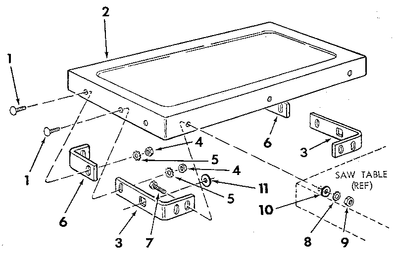 Craftsman 113298033 figure 8 - table extensions diagram