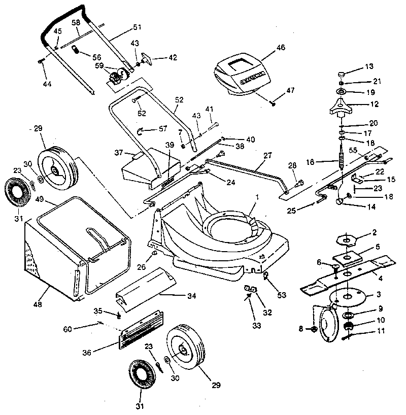 Craftsman 247370810 mower deck diagram