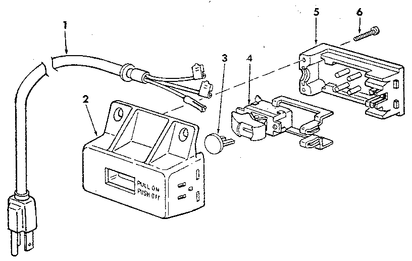 Craftsman 113298751 figure 3 - on-off power outlet 60381 diagram
